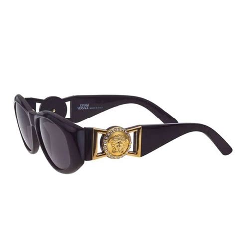 women black versace sunglasses|black Versace sunglasses with rhinestones.